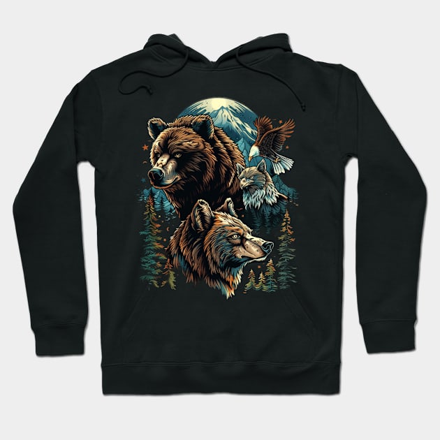 Grizzly Bear Bold Behaviors Hoodie by xXYazzyChanArtsXx